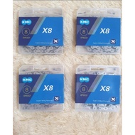 KMC X8 8speed 8s Silver Seli Roadbike MTB Chain