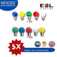 ESL LIGHTING MOODI LED Colour Bulb E27/B22 - 3W(5pcs)