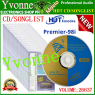 Yvonne SHOP HDT HYUNDAI Premier-98i P-98pro Updated CD 26637 as of October 2024 ( HDT CD.SONGLIST )