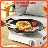 Cast iron pan SIZE 34, stone baking pan non-stick pan size 34 cm Korean non-stick stone pan chao da 