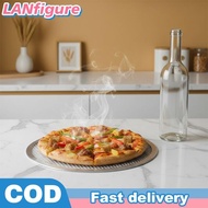 LANfigure Aluminum Pizza Pan Mesh Non Sti 14 Inch Baking Tray Lightweight Screen for Crispy Pizza Cr