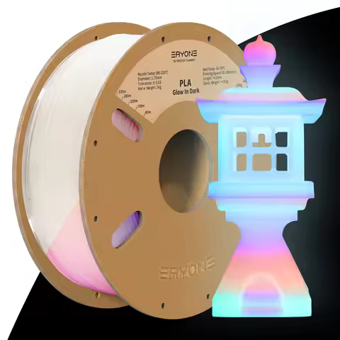 ERYONE 1kg Glow in The Dark PLA Filament, 3D Printer Filament 1.75mm +/-0.03mm 1kg (2.2lbs)/Spool