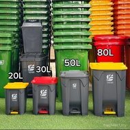 TBSB Hygienic Pedal Bin 20L/30L/50L/80L – Tong Sampah Berpenutup Kemas & Kedap Bau dengan Pedal