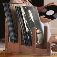 [Adepe] Vinyl Records Storage Holder Wood Portable Desk Rack for Files Magazines CD