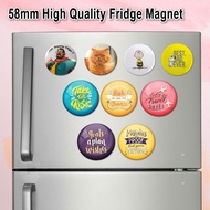 [FRIDGE MAGNET] OWN PHOTO Round Circle 58mm FRIDGE MAGNET