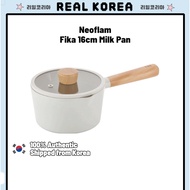 Neoflam Fika 16cm Milk Pan Induction with Glass lid and silicon rim