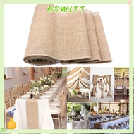 GSWLTT Vintage Table Runner Party Decoration Natural Jute Country Home Table Runners