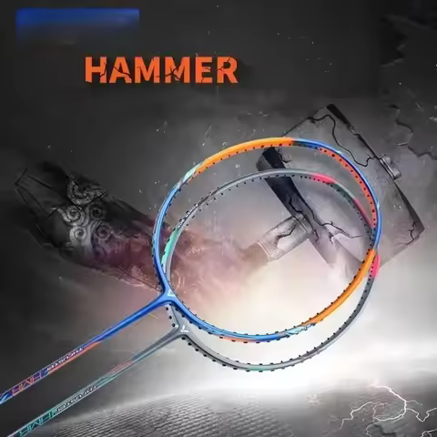 Super light 4U 5U 6U High-tension Badminton Racquet TK-HMR Badminton Racket 100% carbon Thruster ham