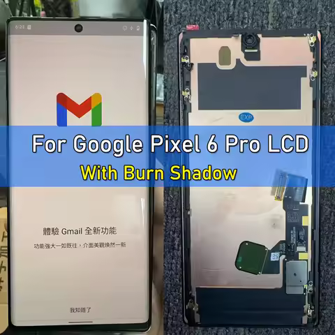 6.7" With Defects Burn Shadow For Google Pixel 6 Pro 6Pro GLUOG G8VOU LCD Display Touch Screen Digit