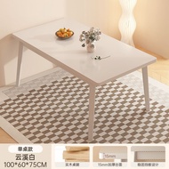 Meja Makan 餐桌 Dining Table Rectangular Wooden Kitchen Table for 4 People Minimalist Office or Study