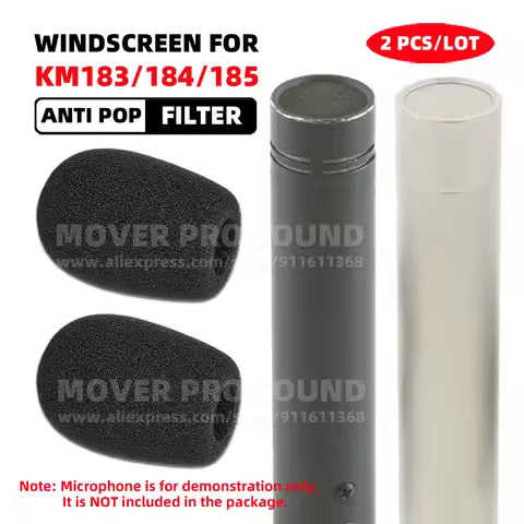 SnapVox Compatible With NEUMANN KM183 KM184 KM185 KM 184 185 183 Sponge Mic Windscreen Microphone Po