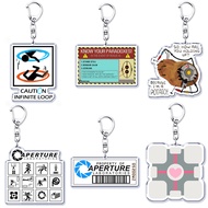 Trending Video Game Keychains for Accessories Bag Glados Aperture Laboratories Science Keyrings Jewe