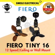 (Sirim)Fiero TINY 16 Corner Fan 12 Speed Remote Control Ceiling Fan Wall Fan Ceiling Wall Mount风扇