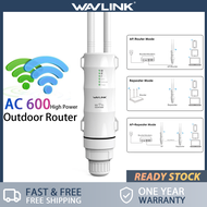 Wavlink AC600 12dBi พลังงานสูงกลางแจ้งจุดเข้าใช้งานทุกทิศทาง /Cpeate/wisp 2.4GHz 150Mbps + 5GHz 433M