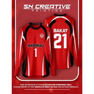 Nice Customized Long-Sleeved Training Jersey for Teens