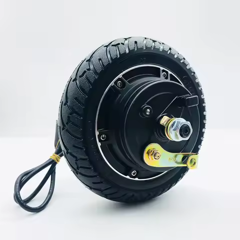 8inch Electric Scooter Brushless Wheel Hub Motor with Solid Tyre Drum Brake - 24V/36V/48V 350W for E