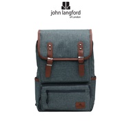JOHN LANGFORD Mens Backpack / Nylon / Black Grey / JLZ230N1N2