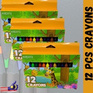 12pcs Crayon-for kids Murah