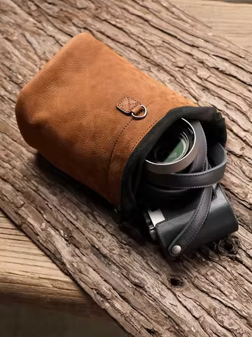 Mr.stone Handmade Genuine Leather Camera Case Bag For sony a7c2 fujifilm zf x100vi xt30 XT5 Leica q3