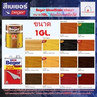 Beger สีย้อมไม้ สีเคลือบไม้ เบเยอร์ ชนิดเงา ทุกสี Beger Wood Stain ขนาด 1GL. ผสมกับทินเนอร์M-1199