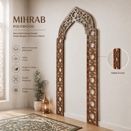 Mihrab Prayer Room Home Decoration Room Worship Polywood Wood Wall Decoration