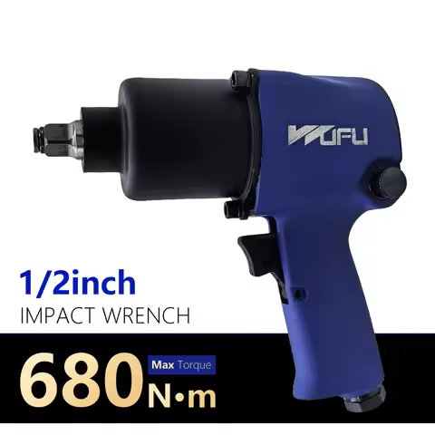 WUFU 1/2" Pneumatic Impact Wrench WFI-2073 – 680N·m, 7500RPM, Dual-Hammer 5-Speed F/R for Mechanics