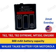 Walkie talkie battery for Motorola T62 T82 T82 Extreme MT350 EM1000 EN1020 MR350 T200 bateri batteri