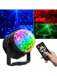 LED水晶小魔球RGB燈會燈-7種遙控台燈激光燈非常適合家庭房間舞會，酒吧，KTV，婚禮等！