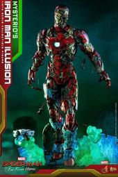 HOT TOYS MMS580 SPIDER-MAN 蜘蛛人 離家日 - IRON MAN 鋼鐵人幻象