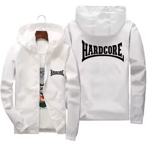 Hardcore Jacket Windbreaker Pilot Coat Men's Zipper Bomber Jackets Waterproof Quick Drying Sport Out
