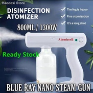 ❍800ML wireless fogging machine blue light nano spray gun disinfectant