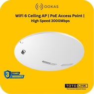 TOTOLINK CA3000X-POE AX3000 WiFi 6 Ceiling AP | PoE Access Point | High Speed 3000Mbps | Office Shop
