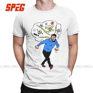 Angry Captain Haddock Men T Adventures Of Tintin Vintage Tees Tshirts