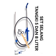 Spare parts for taps + sticks + 5 liter sprayer hoses, 8 liter manual sprayer spare parts T99O