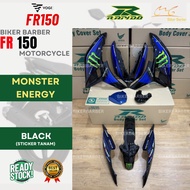RAPIDO Coverset VOGE FR150 GP Edition Black Hitam Body Cover Sticker Tanam Stripe Tanam