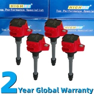 Ignition Coil Packs 4PCS Set for Honda Civic 2.0L Fit 1.5L L4 2015 2016 2017 2018 2019 30520-5R0-013