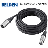 Belden Neutrik Audio Cable 10m XLR Female to XLR Male 10m XLR Cable Balanced 3 pin XLR Microphone Pa