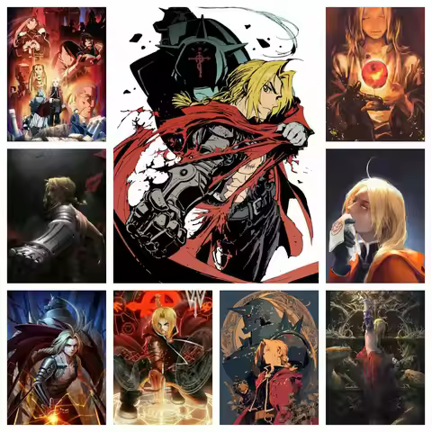 Fullmetal Alchemist Janpan Anime Diamond Painting Kit 5D DIY Diamond Embroidery Cross Stitch Handmad