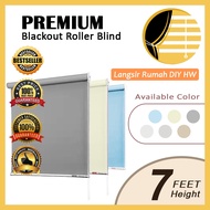 LR Korean 100% Blackout Premium Roller Blinds **7ft Height/Blackout Blinds/Roller Blinds/Curtain Blinds/Bidai Tingkap