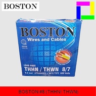 Boston #8 THHN/ THWN STRANDED ELECTRICAL WIRE (#8/7-8.00mm sq) 7 Strand AWG Sold per 150m Box