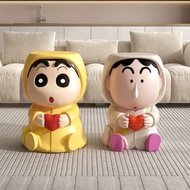 輕奢高級感蠟筆小新換鞋凳💯入戶門口進門家用小凳子矮凳茶几沙發凳  #3月傢俬家電祭