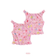 DADDY | Riviera Blouse เสื้อปาดไหล่ พิมพ์ลาย สุดน่ารัก