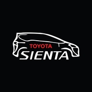 Sienta sticker, toyota Sienta car sticker, cutting sticker