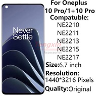 6.7"Original AMOLED For Oneplus 10 Pro/1+10 Pro NE2210 NE2211 LCD Display With Frame Touch Screen Di