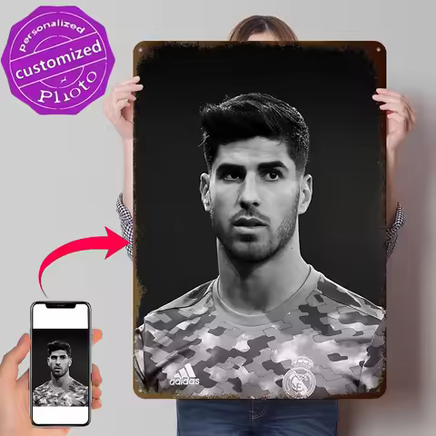 Marco Asensio Willemsen 3D Texture Metal Poster Customized Wall Art Tin Sign Gift for Mancave Decor 