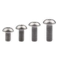 Wanyifa M5 X 8 10 12 15 18 20 25 30 mm Titanium Alloy Bolt Half Round Head Hexagon Screw ISO7380 for Bicycle Water Bottle Fix Stem