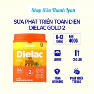 (HSD T12-2026) (Mẫu Mới) Sữa Bột Vinamilk Dielac Alpha Gold 2 - Hộp Thiếc 400g.
