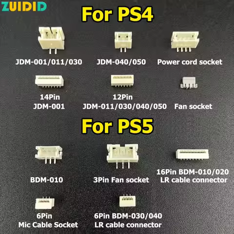 For PS5 PS4 Handle Motherboard Charging Battery Contact Connector / L2 R2 Ribbon Contact Clip Socket