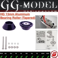 REP TAMIYA 95497 hg 13MM TAPERED ALUMINUM ROLLERS RINGLESS BLACK