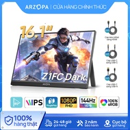 ARZOPA 16.1 Inch Portable Gaming Monitor – IPS Full HD 1080P 144Hz, sRGB, HDR, Mini HDMI & Type-C Sc